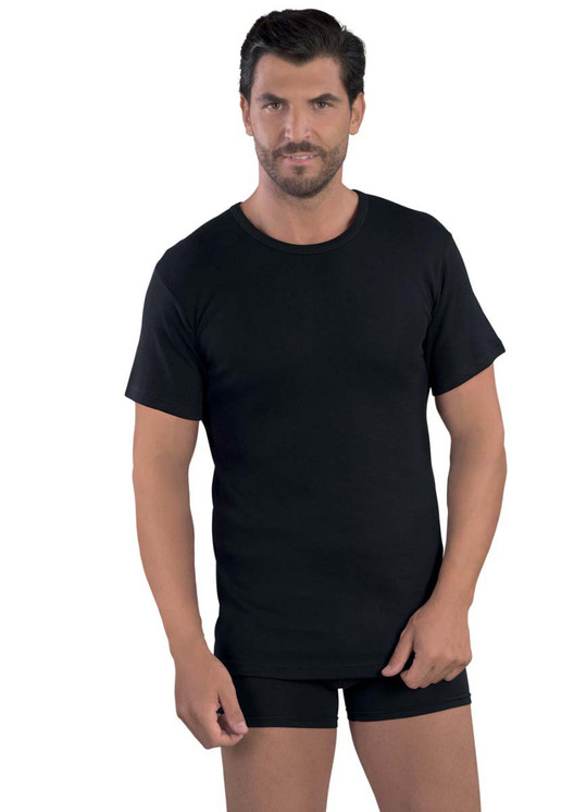 Maglia Uomo Mabrat MMUF271 Girocollo Mezza Manica in Caldo Cotone - Made in Italy