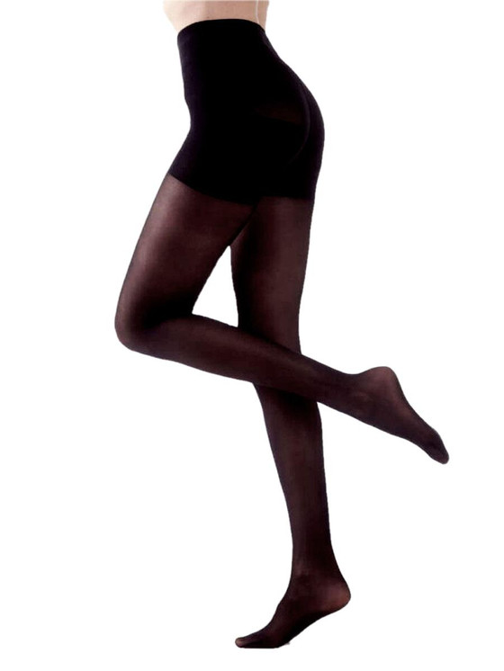 2 Paia Collant Donna Shaper-control 100 Bellissima Riduce di 1 Taglia