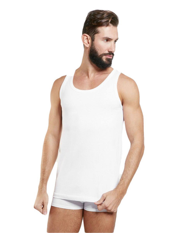 3 Pezzi Canotta Uomo Nottingham VL714 Spalla Larga in Cotone