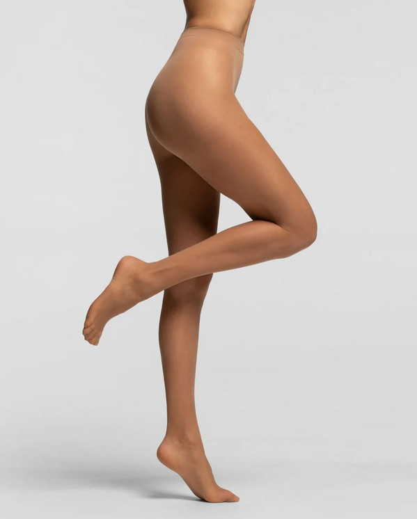 6 Paia Collant Donna Pompea Vani 15 den elasticizzato punte rinforzate