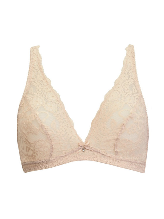 SIèLEI Reggiseno Donna Senza Ferretto Interamente in Pizzo Coppa B Art. 2678