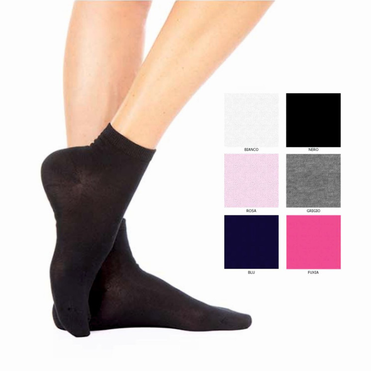12 Paia Calza Corta Donna Meritex 520 in Cotone