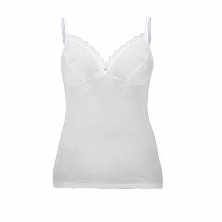 Maglia Donna Madiva Sorrento Spalla Stretta Formaseno con Pizzo in Lana