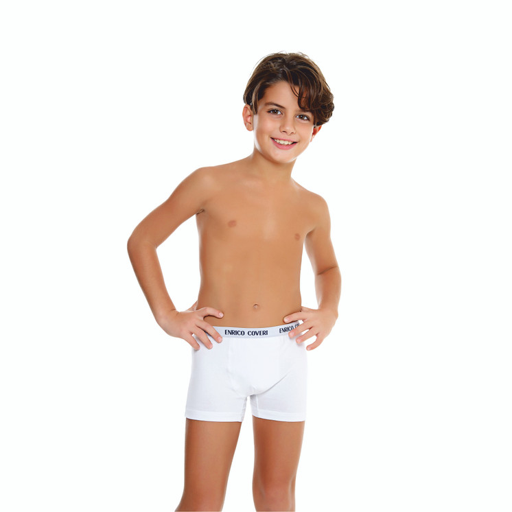 6 Pezzi Boxer Bambino e Ragazzo EB4000 Enrico Coveri in cotone Elasticizzato