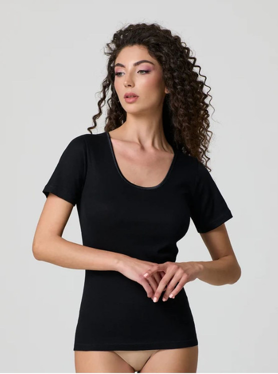 Jadea Maglia Donna Caldo Cotone Mezza Manica 9206