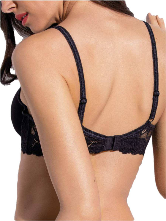 SIèLEI Reggiseno Donna Con Ferretto ed Inserti in Pizzo - Coppa C-D Art. 2686