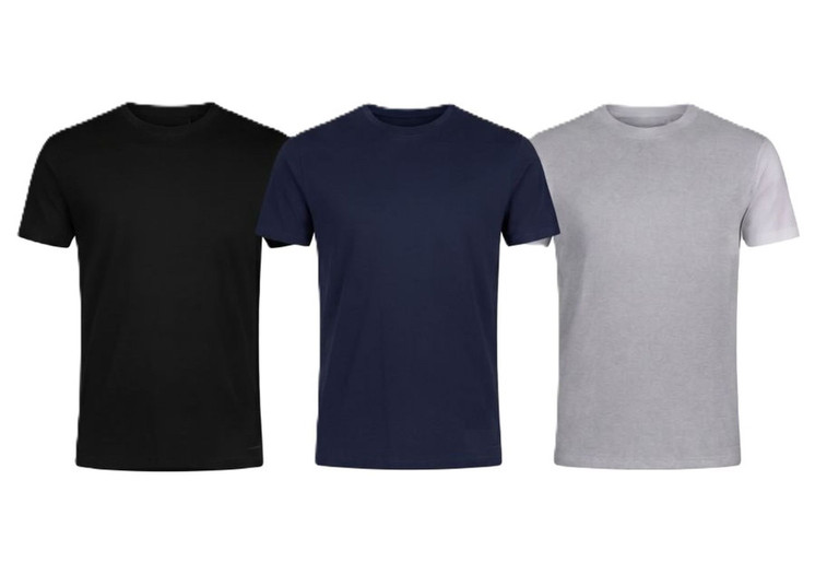 Nottingham (3 Pezzi) Maglia Intima Uomo Mezza Manica Girocollo in Cotone Interlock Rock - Offerta Multipack