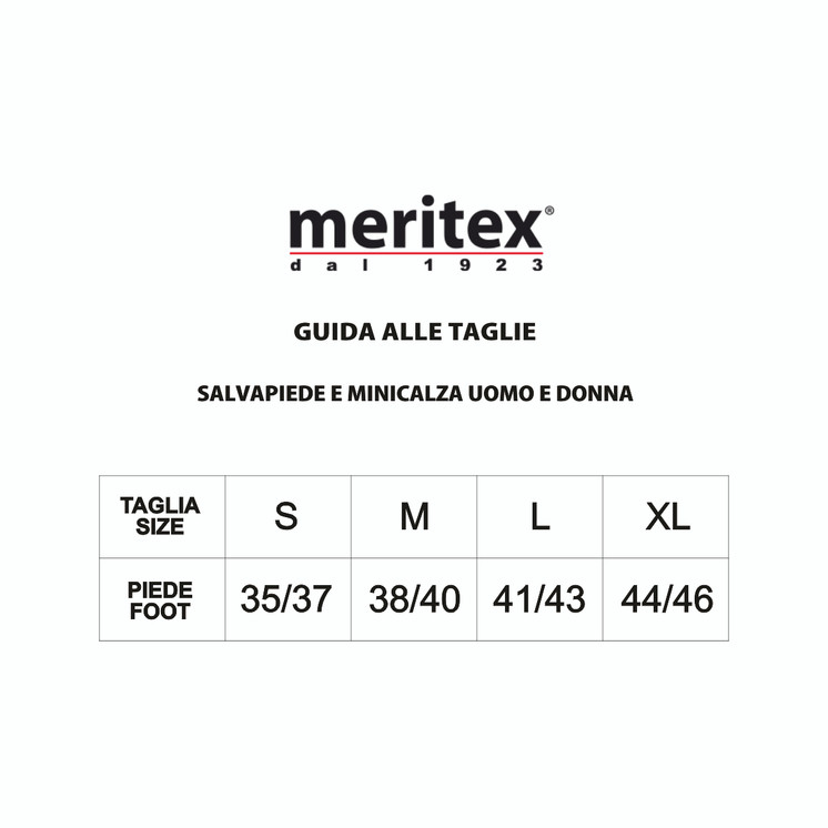 12 Paia Minicalza Invisibile Unisex Meritex 678 in Cotone filo scozia