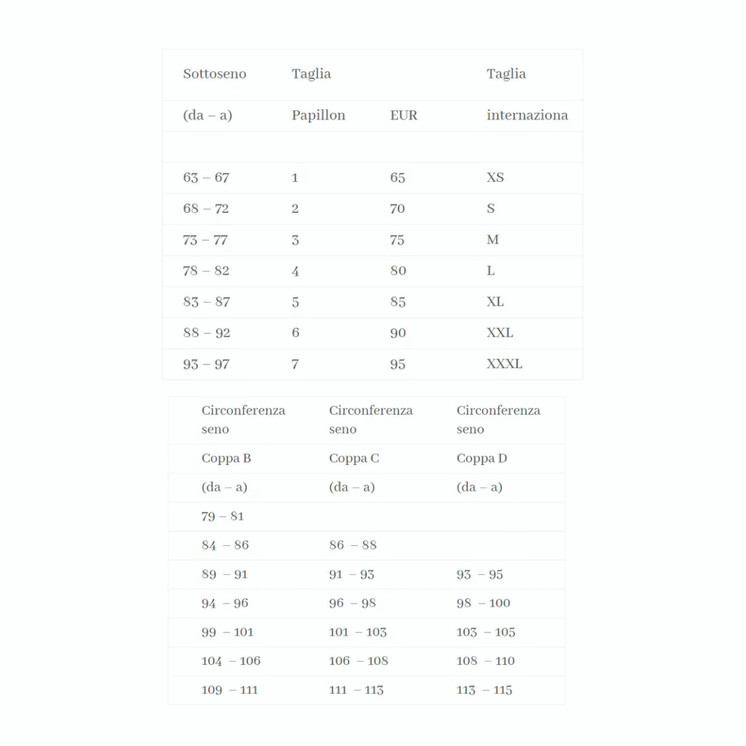 Reggiseno Bralette Papillon 1350 Sportivo con Retro Forato e traspirante