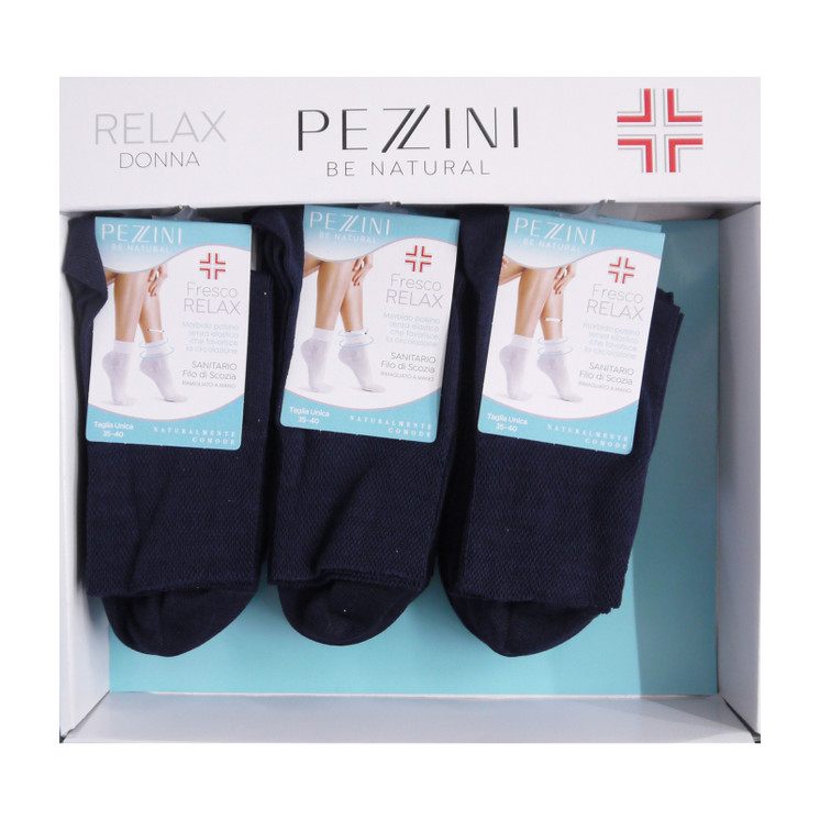 12PAIA CALZA CORTA SANITARIA DONNA IN COTONE DCZ550 PEZZINI