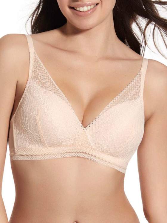 Creaciones Selene Regina Reggiseno Donna Senza Ferretto con Coppa Preformata (Coppa B)