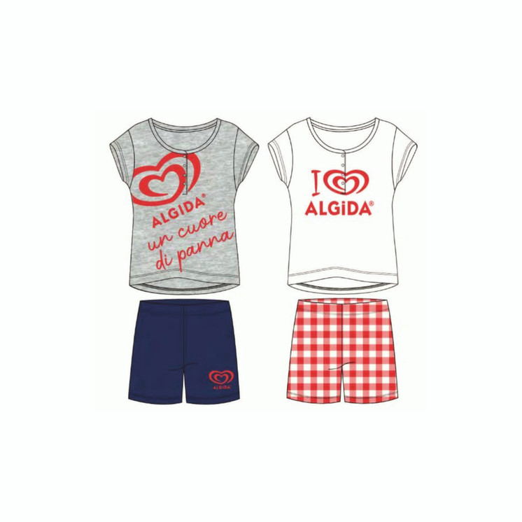 Pigiama ALD7504 SABOR Mezza Manica donna in cotone jersey