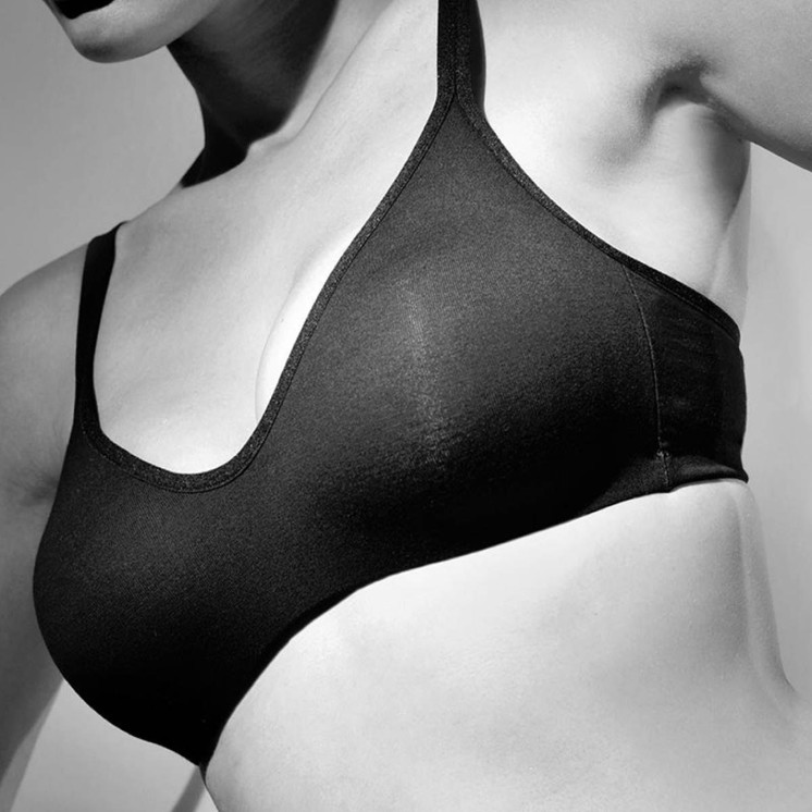 Reggiseno Aroma Gios coppe in cotone elasticizzato e preformate senza cuciture