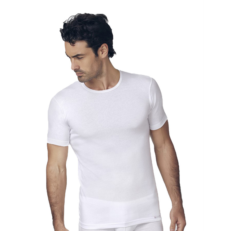 Nottingham Maglia Intima Uomo Mezza Manica Girocollo in Cotone Jersey TM700