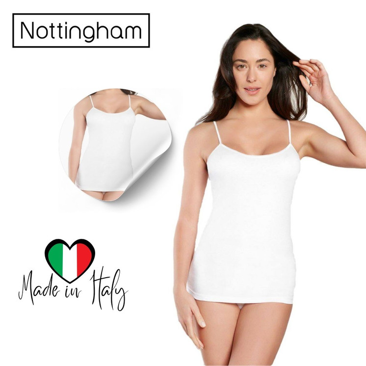 Canottiera Donna Spalla Stretta Nottingham VS4014W Spalla Stretta