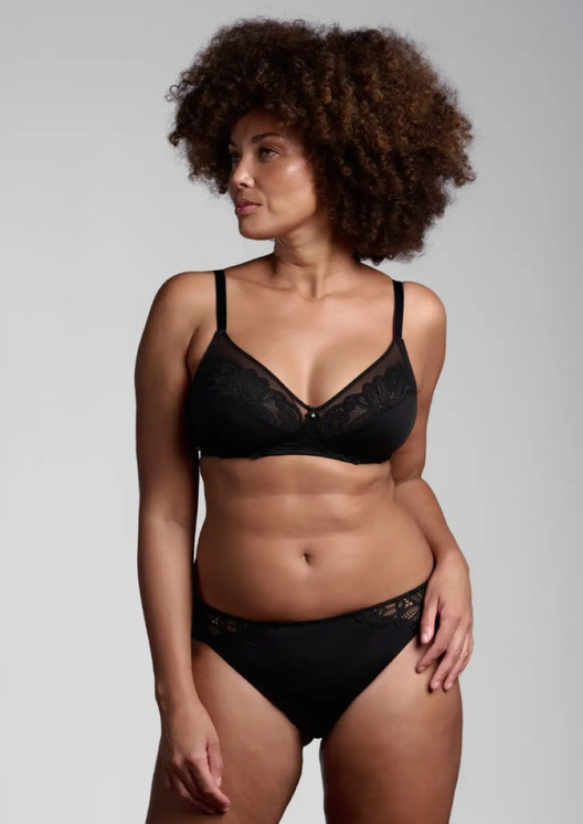 Slip Donna Midi Lepel 463 Allure in microfibra con pizzo