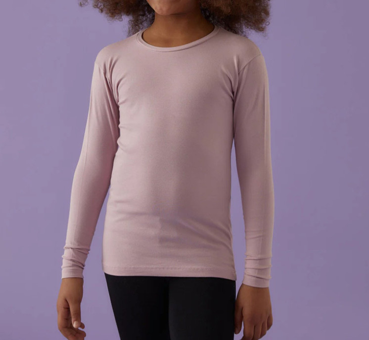 Maglia girocollo Bambina invernale in cotone bielastico 263 Jadea