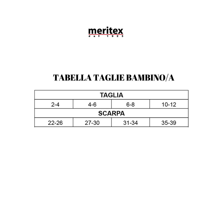 12 PAIA SALVAPIEDE IN COTONE FILO DI SCOZIA BAMBINO/A 7654 MERITEX