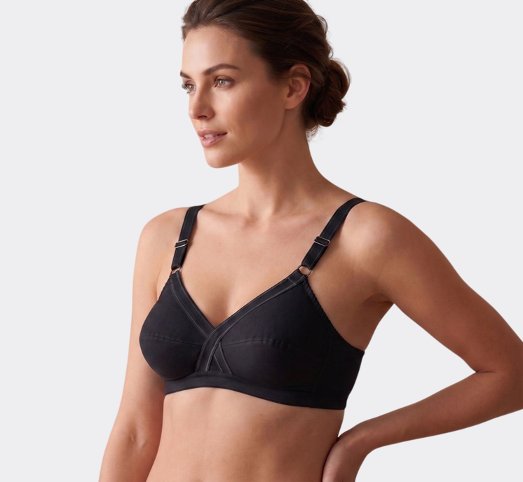 Gios 142 Reggiseno Incrociato in 100% Cotone Senza Ferretto