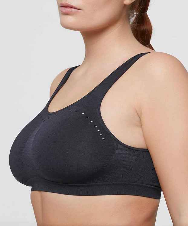 3 Brassiere Anatomica in Seamless Spalla Larga  Microfibra Pompea Comfort Size