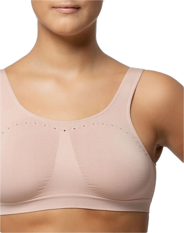 3 Brassiere Anatomica in Seamless Spalla Larga  Microfibra Pompea Comfort Size
