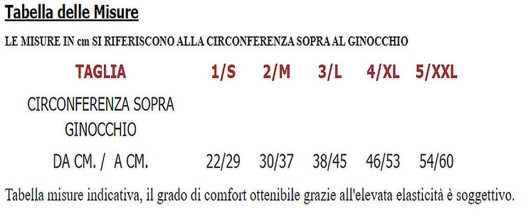 Ginocchiera Unisex ideale per la terapia dei traumi e reumatismi sportivi e del lavoro.
