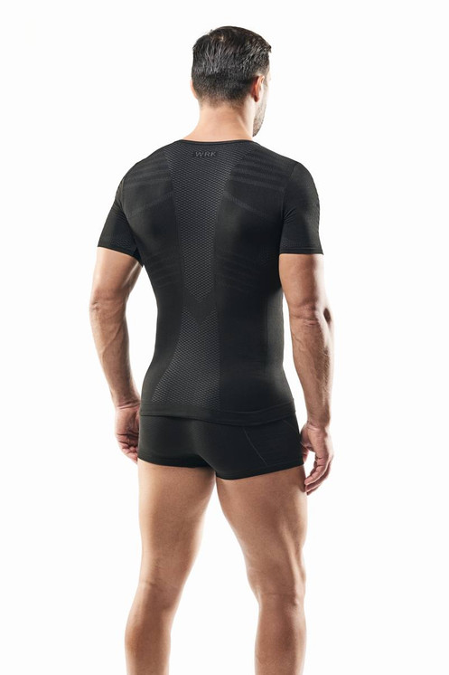 WRK Maglia Uomo Termica Mezza Manica Realizzato in Fibra Dryarn WRK-301