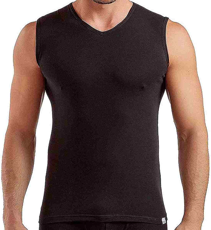 Enrico Coveri ET1003 Vogatore Uomo Scollo a V Cotone Leggero Elasticizzato - Offerta Multipack