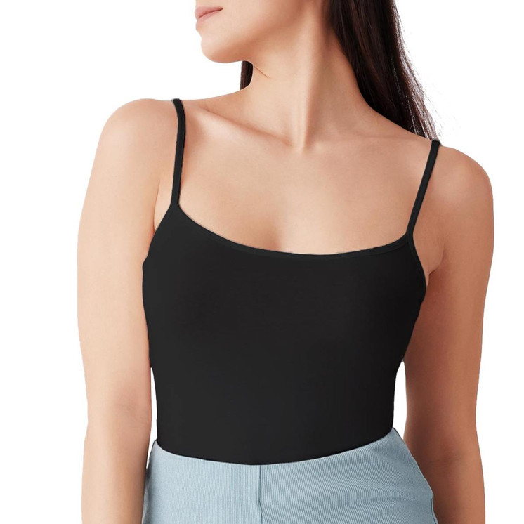 Top Donna Spalla Stretta GD006 COTONELLA in Cotone,Sciancrato sui Fianchi