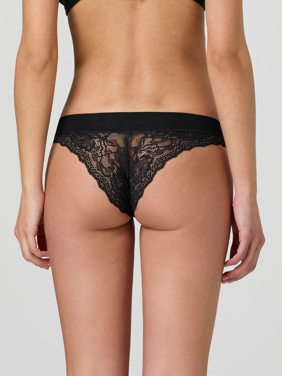 6 Brasiliana Donna 8015 JADEA in Cotone elasticizzato con ricamo semitrasparente