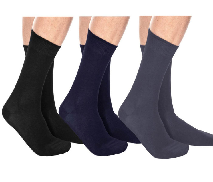 12 Paia Calza Lunga Uomo 8200 meritex in Cotone