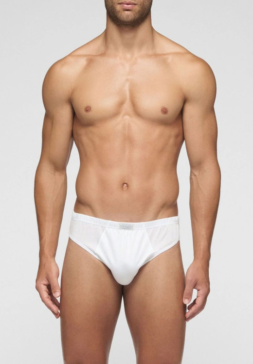 Cagi Slip Mini Uomo 1208 Vita Bassa in Cotone Filo di Scozia con conchiglia anatomica