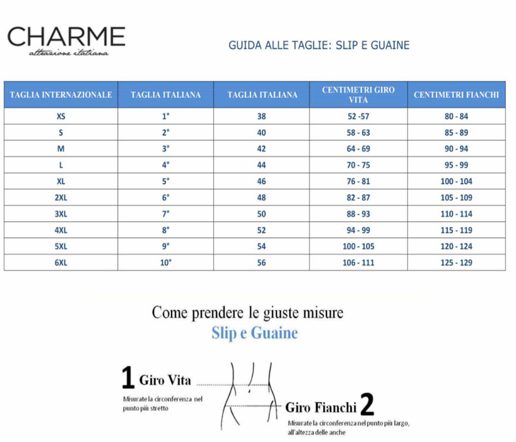 Charme 8007 Guaina Donna modellante in microfibra - Made in Italy