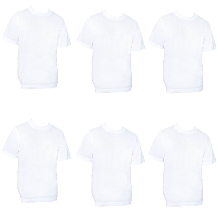 6 Pezzi Maglia Bambino NOTTINGHAM TM702R mezza manica in cotone