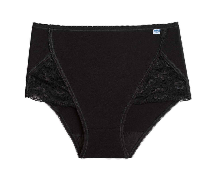 6 Slip Culotte Donna in Cotone Elasticizzato con pizzo al girogamba Snelly S401
