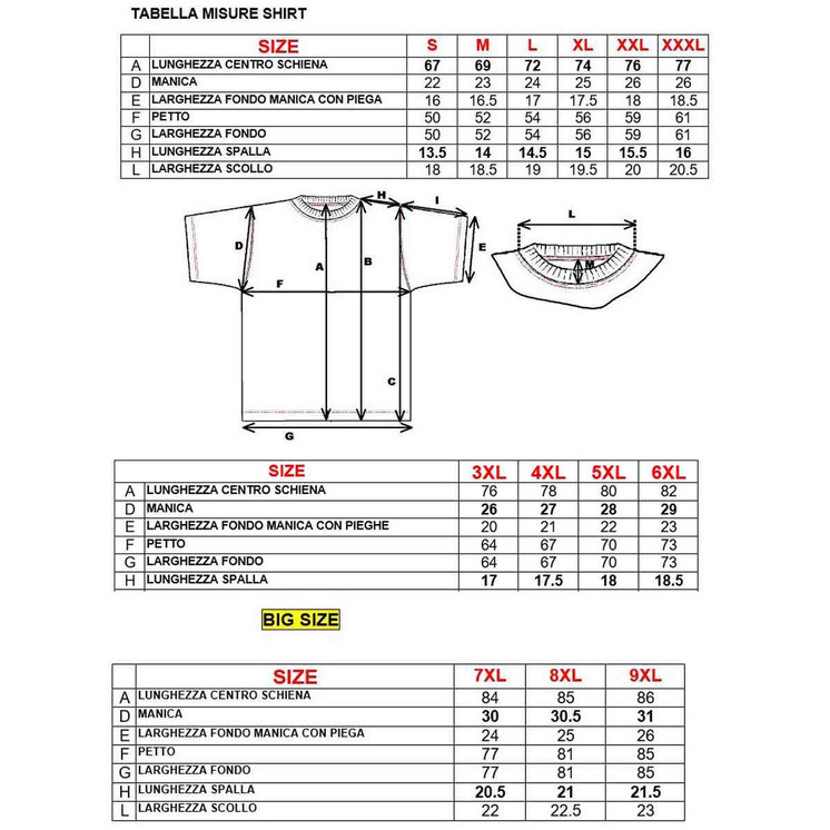 Shirt Maglia Uomo Manica Corta Girocollo 908 Be Board in cotone dalla S alla 9XL