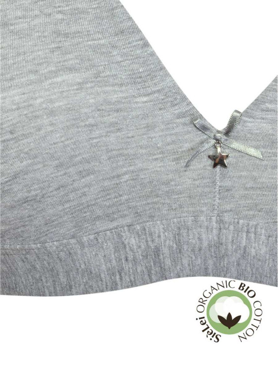 SIèLEI Reggiseno Triangolo senza ferretto in cotone Biologico Coppa B Art. 1454