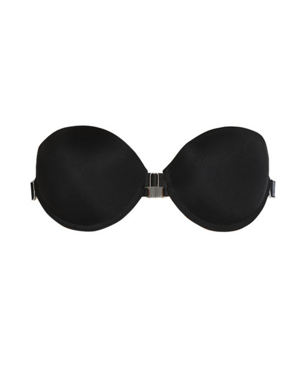 Infiore 2013 Reggiseno fascia con ferretto, apertura frontale, spalline trasparenti