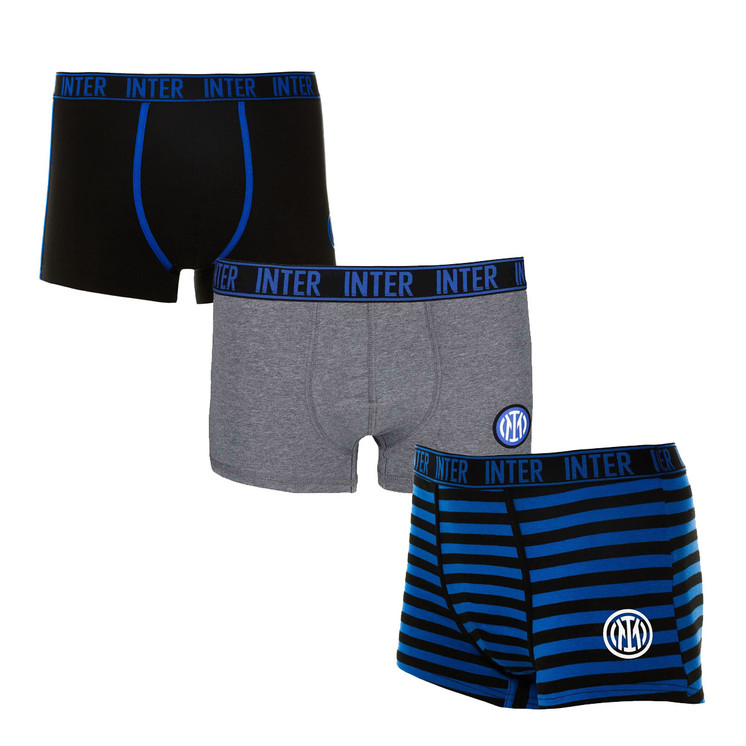 Inter (6 Pezzi) Boxer Uomo Inter in cotone elasticizzato Prodotto Ufficiale