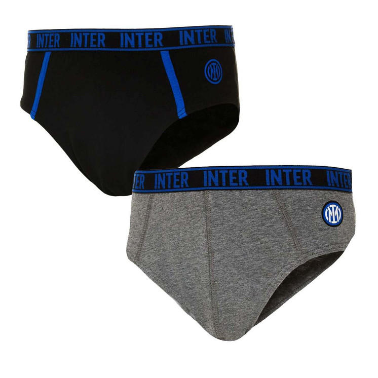 Inter (6 Pezzi) Slip Ragazzo Inter FC in cotone elasticizzato Prodotto Ufficiale