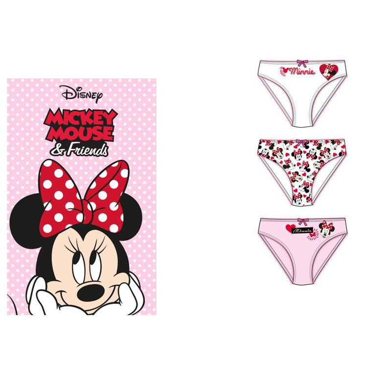 3 Slip da Bambina Disney realizzati in morbido cotone