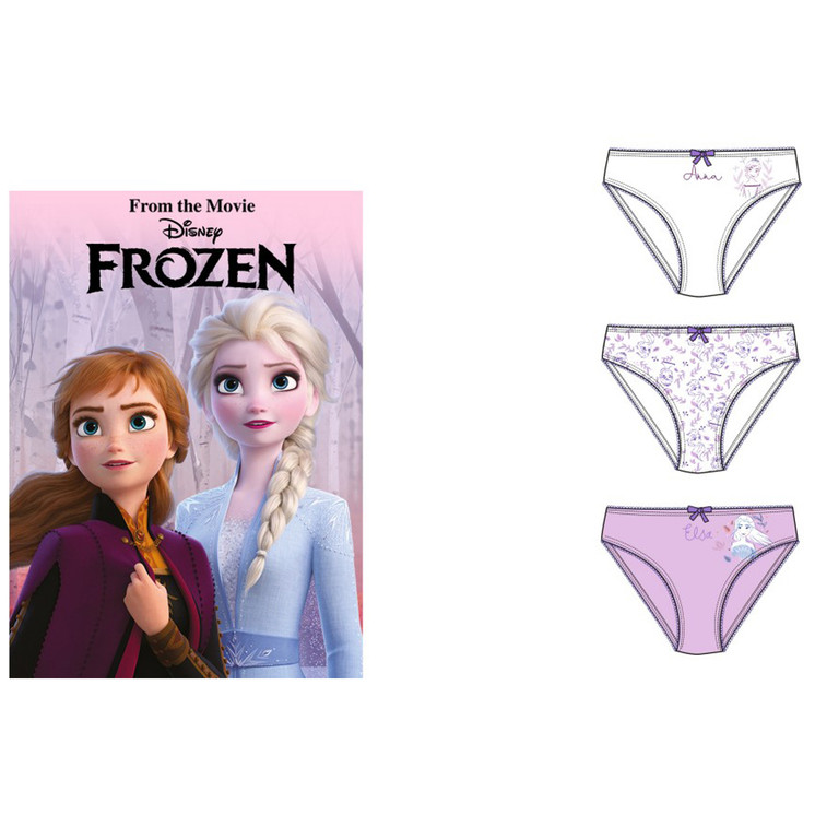 3 Slip da Bambina Disney realizzati in morbido cotone