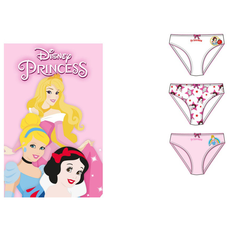 3 Slip da Bambina Disney realizzati in morbido cotone