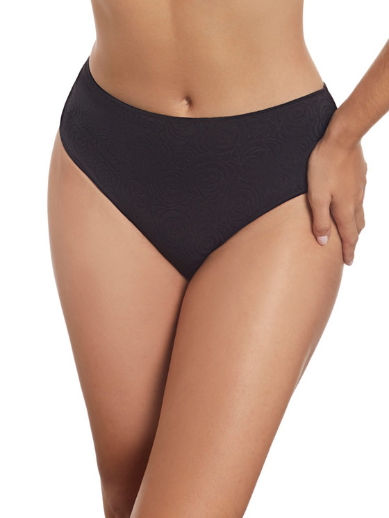 Slip Donna Selene Vita Alta con stampa sul davanti e tessuto tinta unita 3123