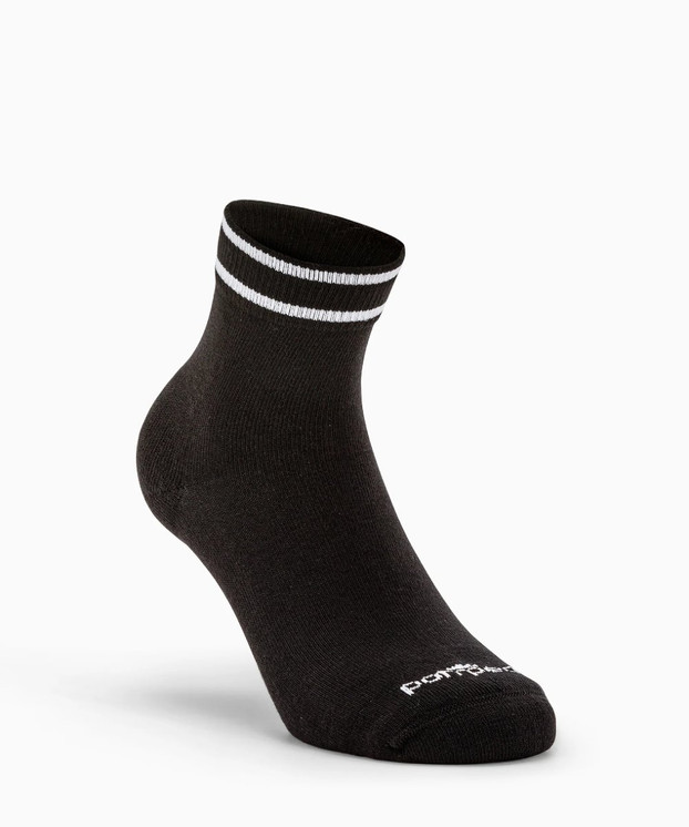 6 paia Calzino Corto Uomo Donna TENNIS in Cotone POMPEA Stripes