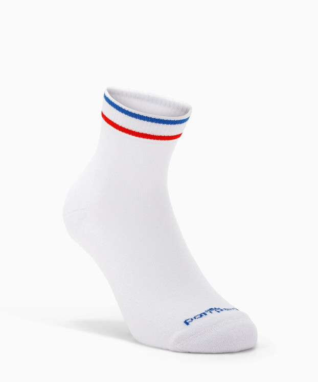 6 paia Calzino Corto Uomo Donna TENNIS in Cotone POMPEA Stripes