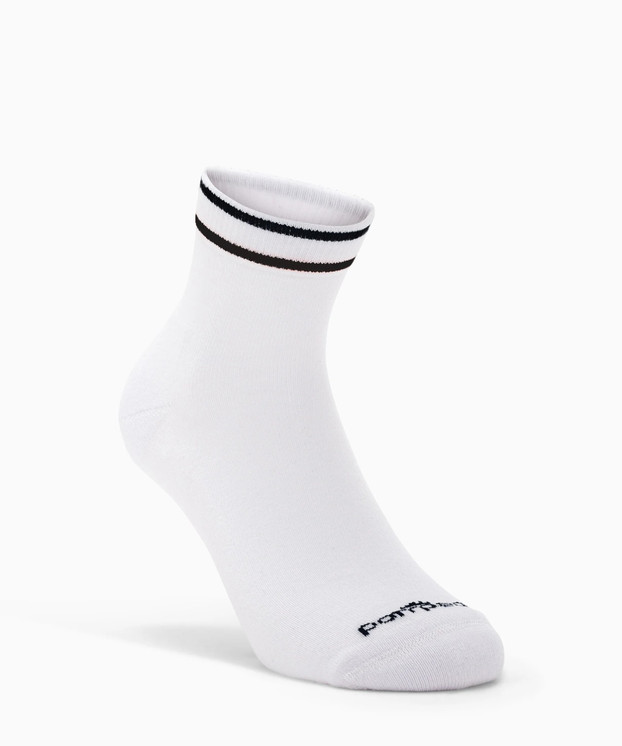 6 paia Calzino Corto Uomo Donna TENNIS in Cotone POMPEA Stripes