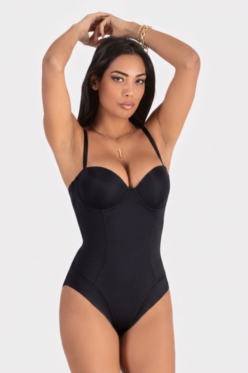 Charme Capri Body Donna Modellante in Microfibra spalline Staccabili -Made in Italy