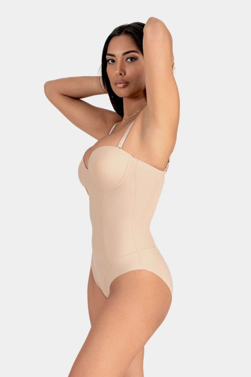 Charme Capri Body Donna Modellante in Microfibra spalline Staccabili -Made in Italy