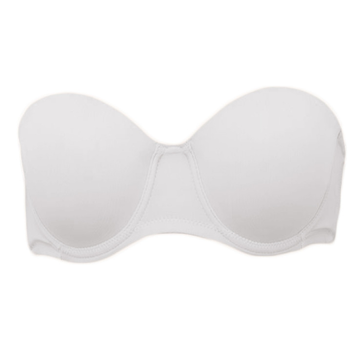 LORMAR Fascia Pura Reggiseno Donna Fascia balconcino  con Ferretto (Coppa B - C)
